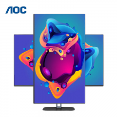 AOC显示器 24V5 24寸 IPS屏 升降旋转 HDMI+DP (15227)