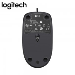 罗技  M90 有线鼠标 USB口 黑色 (6744)