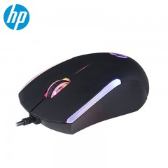 HP惠普 M160 有线RGB彩光电竞鼠标 黑色 USB口 (7046）