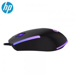 HP惠普 M160 有线RGB彩光电竞鼠标 黑色 USB口 (7046）