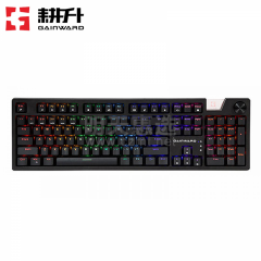 耕升 GK450 光轴机械键盘 104键混光游戏键盘  灯效组合 多媒体旋钮 (14773)