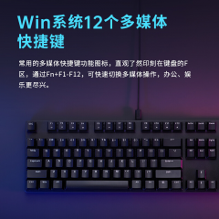 雷柏无线单键盘 V500 PRO 双模版有线/无线 无光 青轴 (15941)