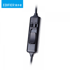 漫步者（EDIFIER）K800 游戏 耳机/耳麦 3.5双头 线控 黑色款 (7009)