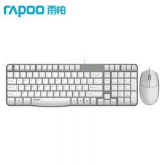 雷柏 X100S 白色 有线 键鼠套装/套件 (14480)
