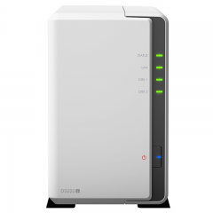 群晖 DS220J 4核/2盘位 NAS存储服务器 硬盘需要另配 (13879)