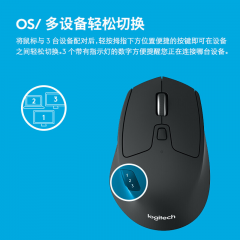 罗技 M720 无线蓝牙双模 单鼠标 优联多设备 右手鼠标（15972）