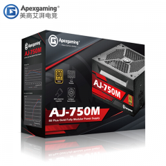 艾湃电竞 额定750W AJ-750M 金牌全模组电源 (14299)