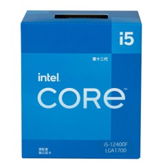 Intel 12代 酷睿CPU处理器 I5 12400F 1700针脚 盒装（14904）