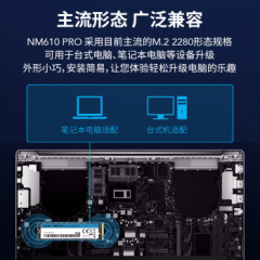 雷克沙固态硬盘 NM610 PRO 1T M.2 NVMe协议 PCle3.0四通道（16262）