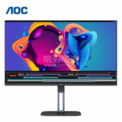 AOC显示器 24V5 24寸 IPS屏 升降旋转 HDMI+DP (15227)