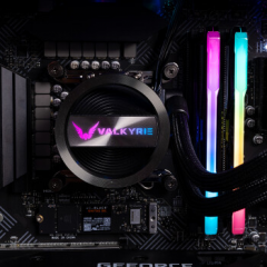 瓦尔基里(VALKYRIE）GL240  VK 一体式CPU水冷散热器  多平台扣具 支持LGA1700 ARGB光效 铝质冷头 (17085)
