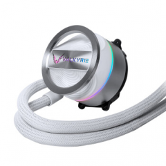 瓦尔基里(VALKYRIE）GL240W  VK 一体式CPU水冷散热器  多平台扣具 支持LGA1700 ARGB光效 铝质冷头 (17086)