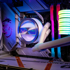 瓦尔基里(VALKYRIE）GL240W  VK 一体式CPU水冷散热器  多平台扣具 支持LGA1700 ARGB光效 铝质冷头 (17086)