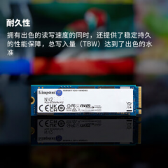 金士顿固态硬盘 NV2 2T M.2 2280 NVME PCIe 4.0（16999）