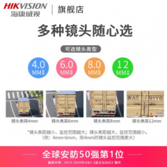 海康 400万星光红外POE枪机 3T46WDV3-I3 4MM 高清拾音（14066）