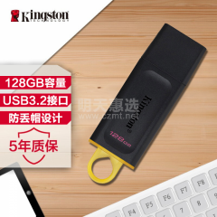 金士顿U盘 DTX 128G USB3.2 黑色 (14617)