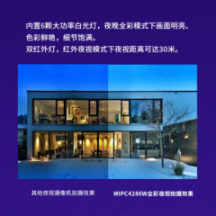 水星 400万POE全彩夜视摄像头 MIPC428PW-4  不支持无线 (17359)