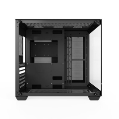 航嘉机箱 S980龙卷风 无立柱 全景版 黑色 钢化玻璃/支持ATX大板 (17571)