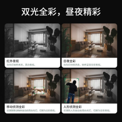 TP-LINK 400万全彩无线摄像头 TL-IPC44AW 双摄版 360°全景 (17716)