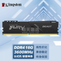 金士顿台式机内存 DDR4 16G 3600 骇客神条 (13588)