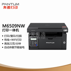 奔图黑白激光打印一体机 M6509NW 打印/复印/扫描 三合一 (13463)