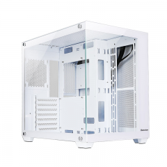 航嘉机箱 S980龙卷风 无立柱 全景版 白色 钢化玻璃/支持ATX大板 (17572)