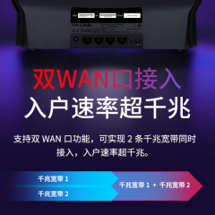 TP-LINK 玄鸟WiFi6无线路由器  XDR3030 易展版 5G双频千兆/4口/4天线/支持双网接入 (17768)