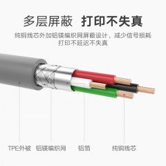 绿联 DB36针 数据转接线 USB并口打印线 CN36连接线 1.5米 （18077）