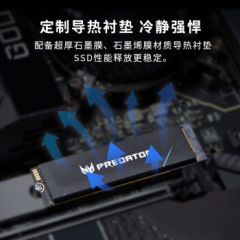 宏碁固态硬盘 掠夺者 GM7000 1T M.2/NVMe协议/ PCIe 4.0  (17891)