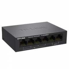 TP-LINK 交换机 TL-SF1006LP 6口/百兆/POE/41W/铁壳 （18390）