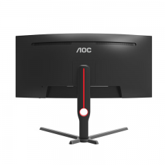 AOC显示器 CU34G3X 34寸/180Hz/HVA屏/准4K/带鱼屏/带升降 电竞曲面  (18483)