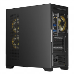 航嘉机箱 GX760M追梦  270°海景房 支持M-ATX主板 360水冷 黑色 (18229)
