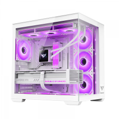 航嘉机箱 MVP Apollo Pro 阿波罗大师版 白色 海景房机箱  支持ATX主板 360水冷 Type-C (19532)