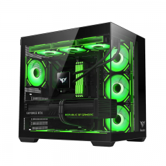 航嘉机箱 MVP Apollo Pro 阿波罗大师版 黑色 海景房机箱  支持ATX主板 360水冷 Type-C (19415)