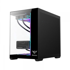 航嘉机箱 MVP Apollo Pro 阿波罗大师版 黑色 海景房机箱  支持ATX主板 360水冷 Type-C (19415)