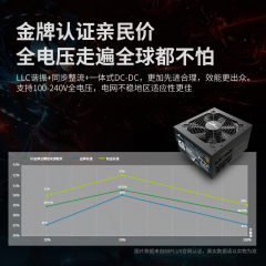 长城电源 额定650W X6 金牌全模电源 (16341)