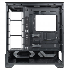 瓦尔基里机箱 VK03 BLACK 黑色 ATX 游戏电脑台式机箱 支持360水冷 6.2吋触摸屏 270°海景房 (19562)