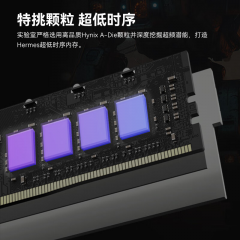宏碁台式机内存 冰刃 DDR5 32G 6800 16G×2 套装 RGB灯条 C32  白色 (18364)