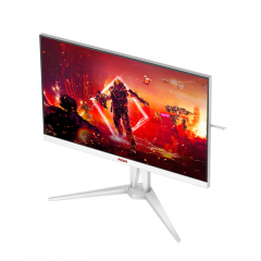 AOC显示器 AG275QXW 典雅白 直面电竞 27寸/2K/IPS屏/180Hz 升降旋转 HDMI+DP (19712)