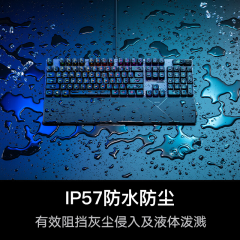 华硕 ROG 游侠2 RX PBT版 有线游戏 机械键盘 RX蓝轴 RGB背光 104键 黑色 (18032)