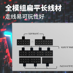 长城电源 额定750W X7 白色 金牌全模 ATX3.1 原生PCIe5.0接口 (19479)