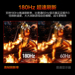 HKC显示器 猎鹰二代 G24H2 24寸/2K/180Hz高刷/FastIPS 直面电竞 (19545)