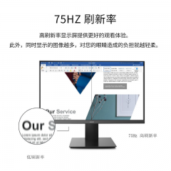 微星显示器 PRO MP241X 24寸/75HZ 可壁挂 低蓝光 HDMI+VGA (19019)