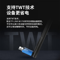 TP-Link 无线网卡 WIFI6  TL-XDN7000H免驱版 /900M/带天线 (20011)