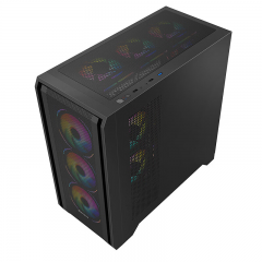 航嘉 GX750A 掠夺者 黑色 电竞机箱 支持 ATX主板 (18638)
