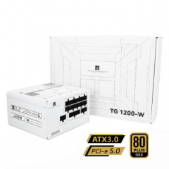 利民电源  额定1200W TR-TG1200-W ATX3.0电源 金牌全模组 原生PCIE5.0 全日系电解电容 (20170)