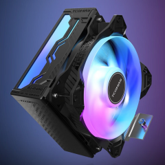 钛钽 R400 黑色 CPU风冷散热器 4热管 245W解热功耗 ARGB  (20372)