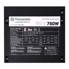 Tt 额定750W TR2 S 750 工包  80PLUS认证 智能温控风扇 支持背线 (20629)