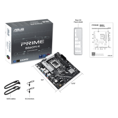 华硕主板 PRIME B860M-K 15代/DDR5/DP+HDMI (20633)