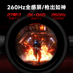 AOC显示器 Q27G12ZE2 27寸/2K/260hz/IPS HDMI+DP (20680)
